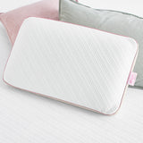 reversible support pillow with gel memory foam