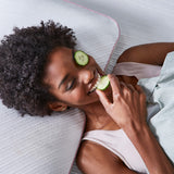 reversible support pillow with gel memory foam