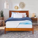 cool mattress topper 3-inch gel memory foam & cool cover