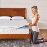 cool mattress topper 3-inch gel memory foam & cool cover