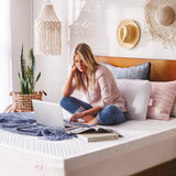 cool mattress topper 3-inch gel memory foam & cool cover