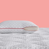 plush adjustable pillow with gel memory foam