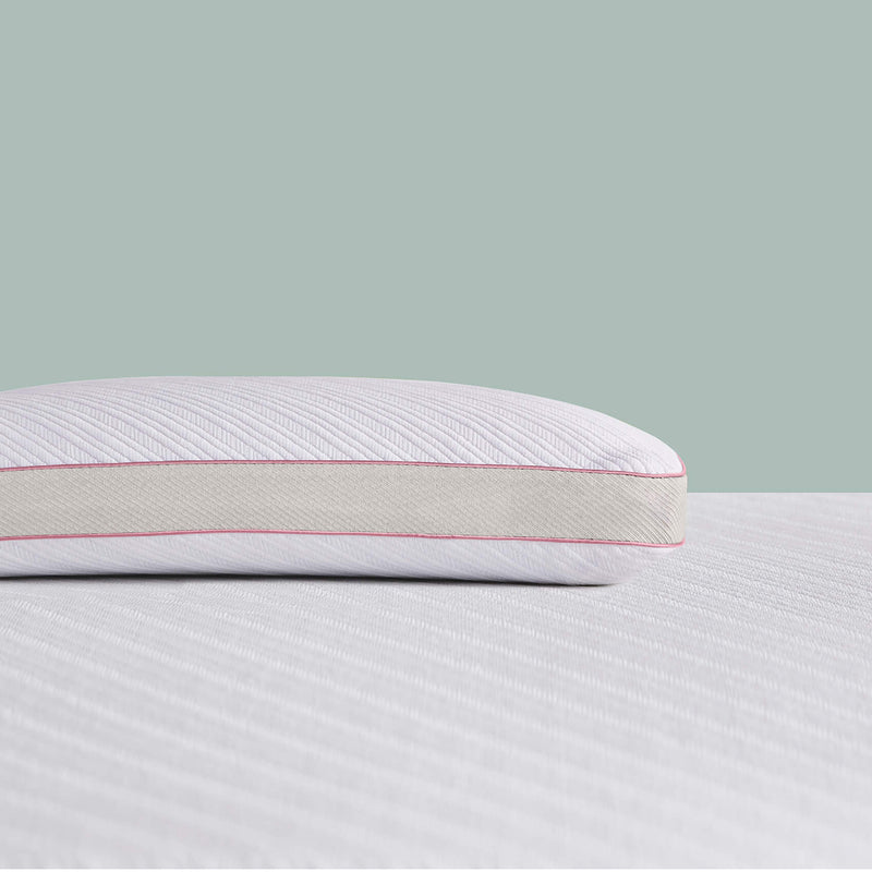 reversible support pillow with gel memory foam