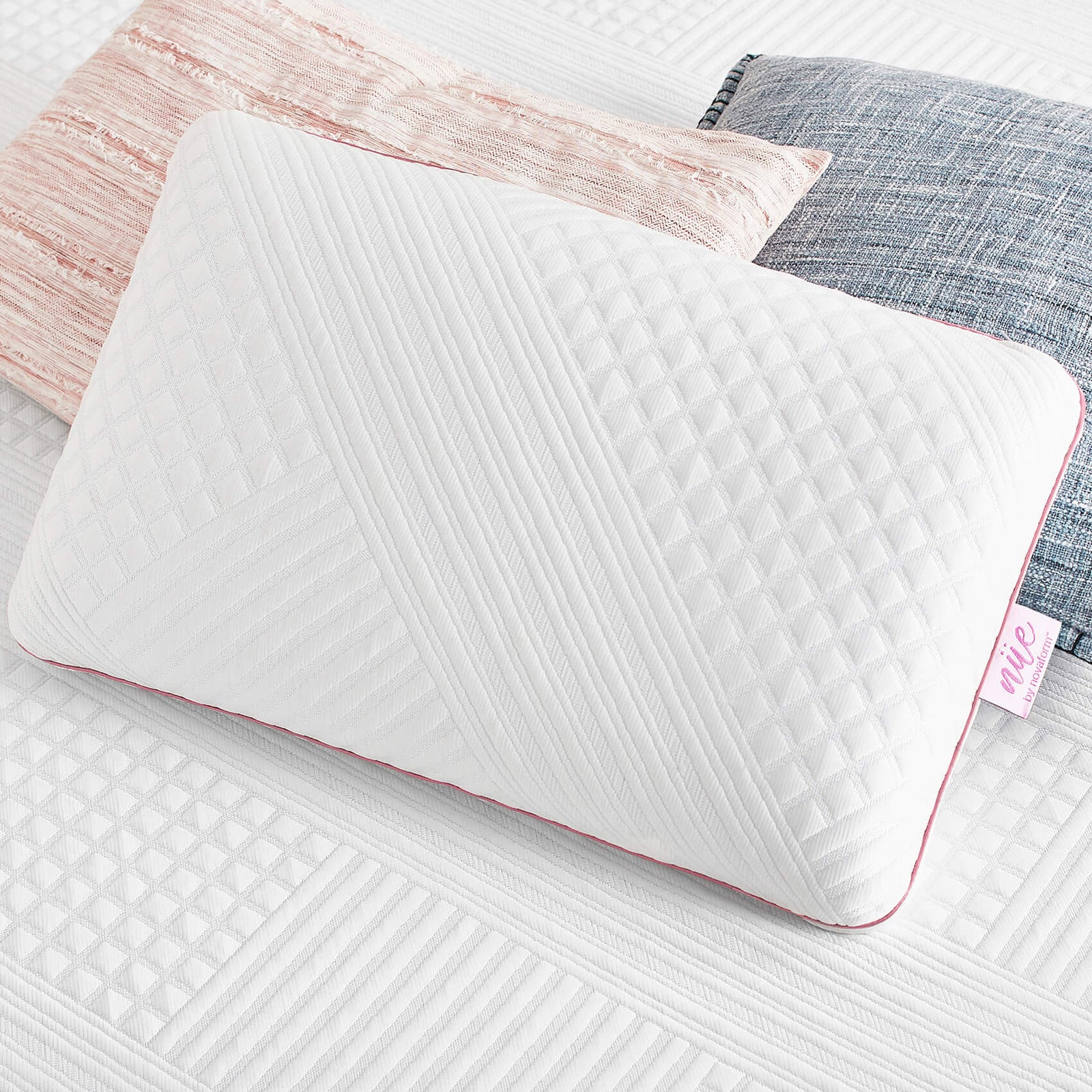 cool pillow with gel memory foam nue by novaform