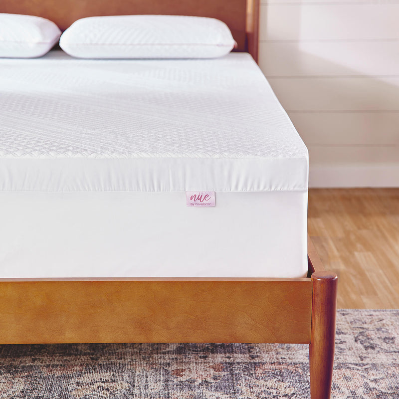 cool mattress topper 3-inch gel memory foam & cool cover