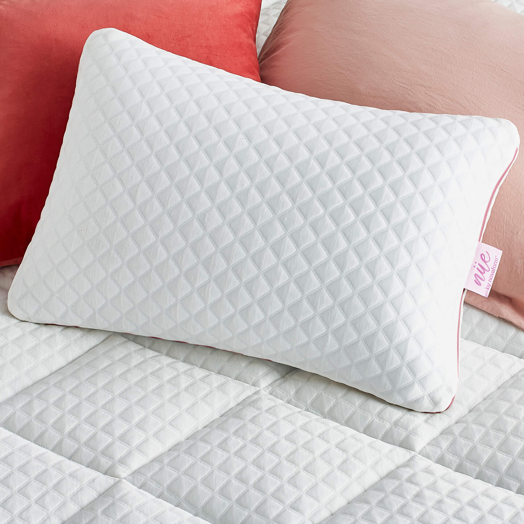 plush adjustable pillow with gel memory foam