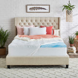 plush mattress topper 3-inch pillowtop & gel memory foam & cool cover